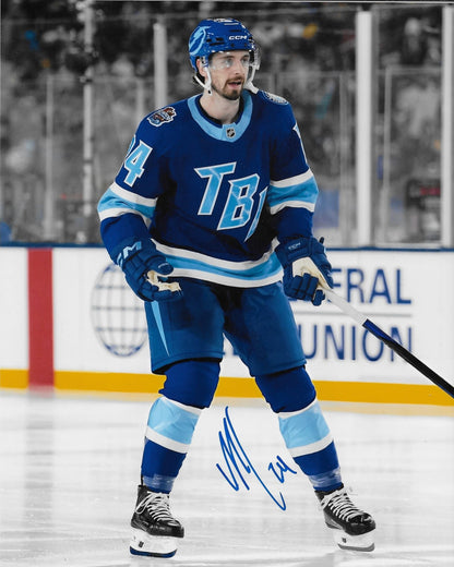 Signed Max Crozier Tampa Bay Lightning Outdoor Classic 8x10 Photo #1 Original
