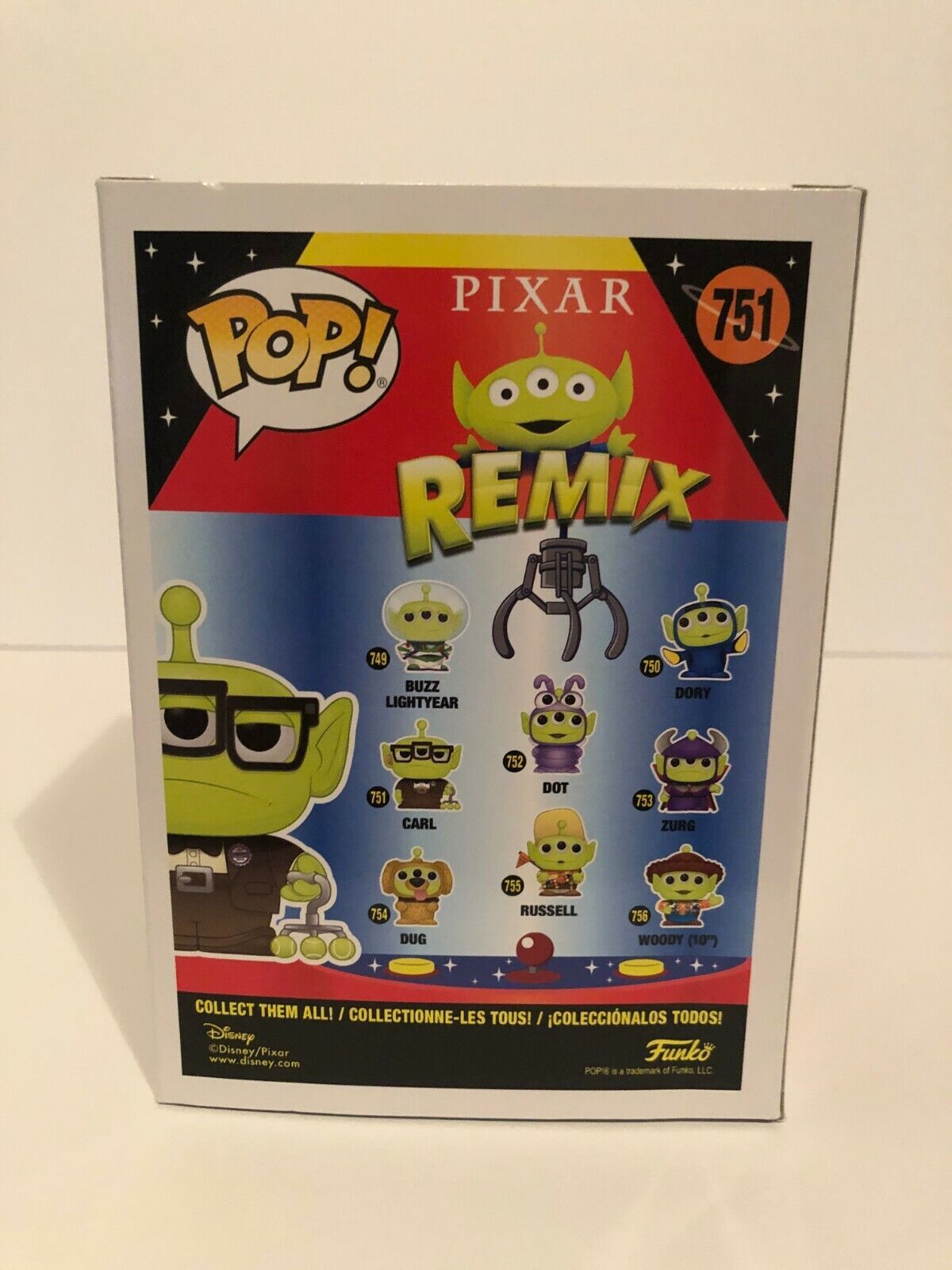 Autographed Disney's Up Alien Carl Pop Funko signed by Legend Ed Asner JSA