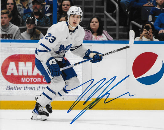 Signed Matthew Knies Toronto Maple Leafs Autographed  8x10 Photo #1 Original