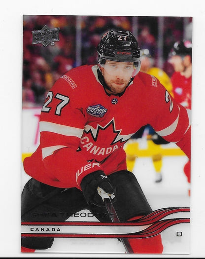 Shea Theodore Golden Knights UD Extended 2025-26 Clear Cut Canada Card #658