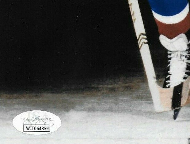 Signed Pierre Bouchard Montreal Canadiens 8x10 #2 Inscribed 5 Stanley Cups w JSA