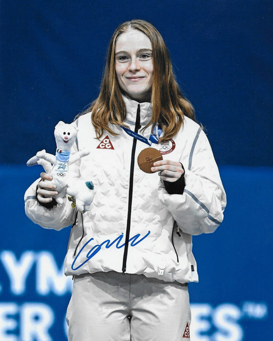 Signed Corinne Stoddard 2026 Milano Olympics Speed Skating 8x10 Photo 4 Original