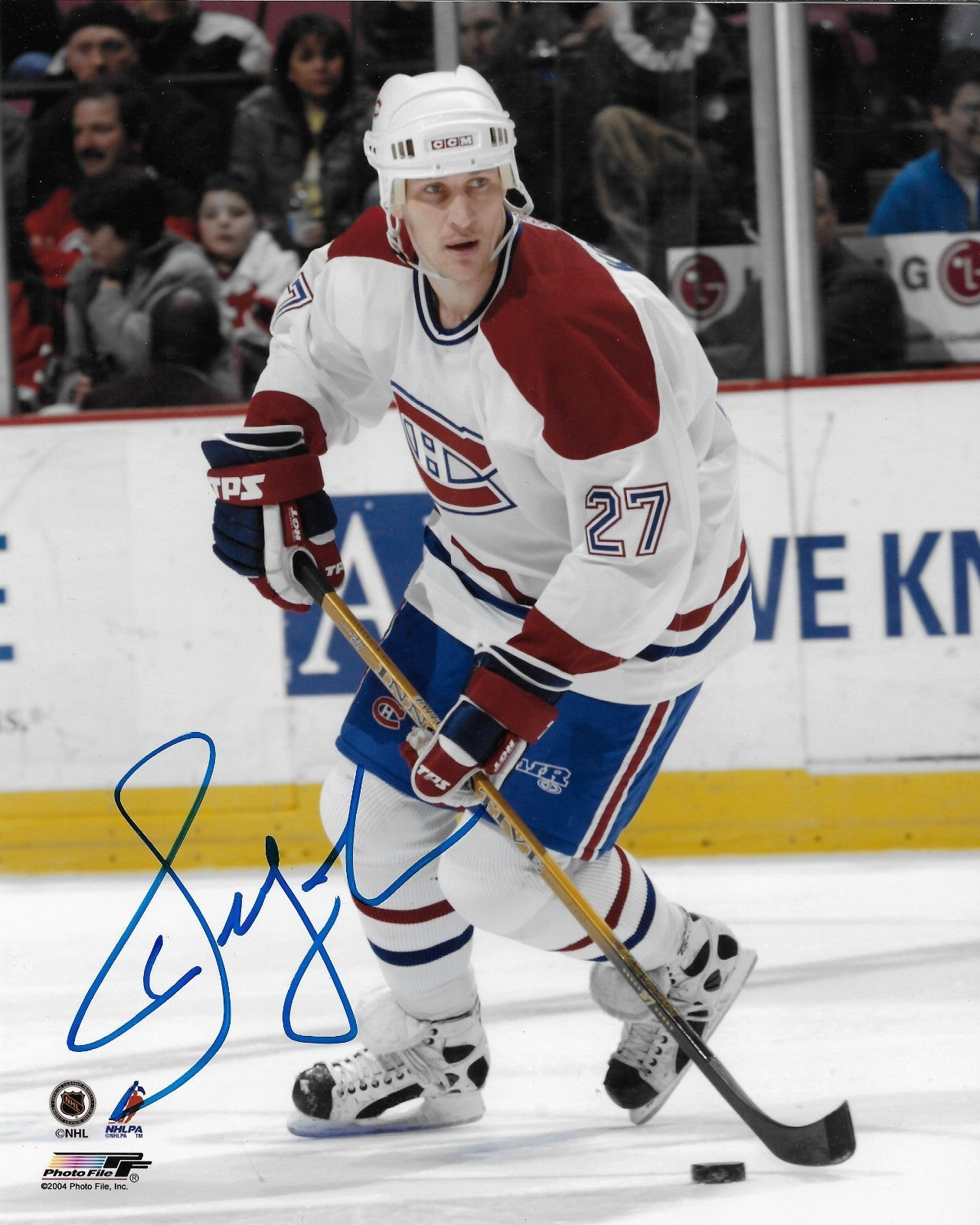 Signed Alex Kovalev Montreal Canadiens Autographed 8x10 Photo #2 Original