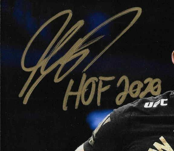 Signed Georges St Pierre Inscribed HoF 2020 8x10 Photo #6 JSA Private Signing