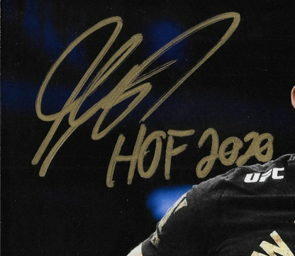Signed Georges St Pierre Inscribed HoF 2020 8x10 Photo #6 JSA Private Signing