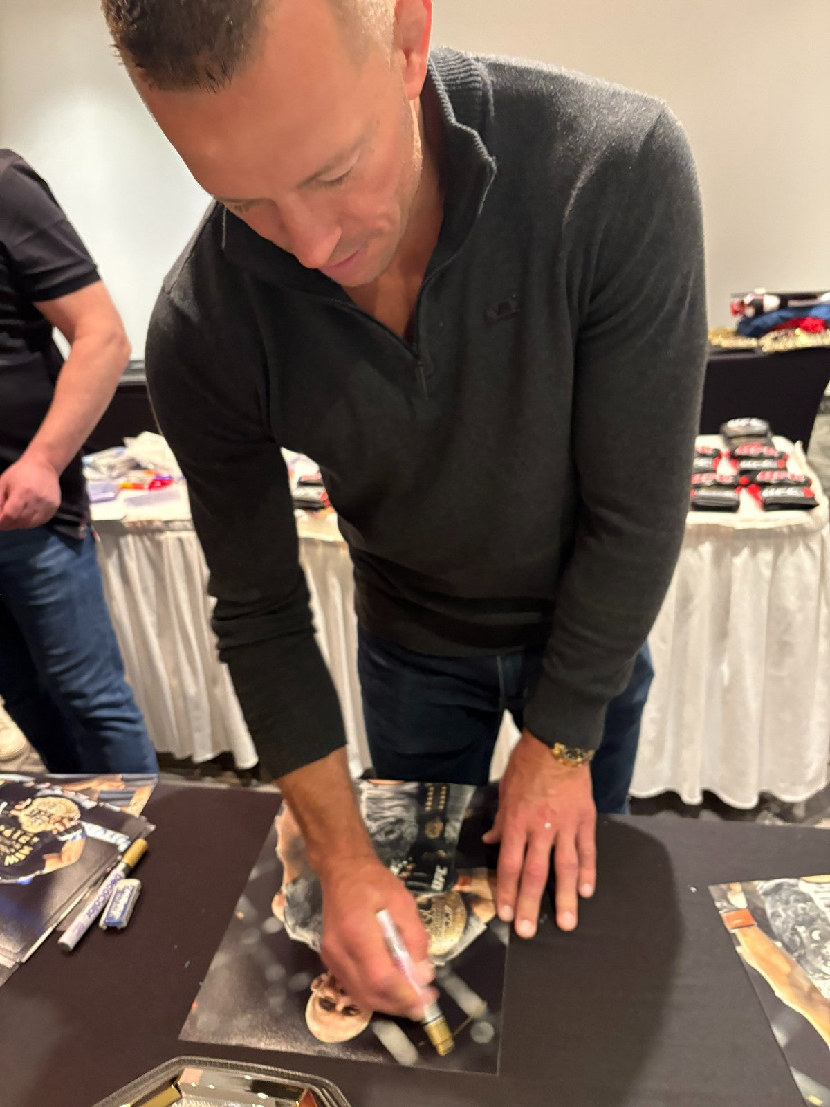 Signed Georges St Pierre UFC Autographed 8x10 Photo #3 with JSA Private Signing