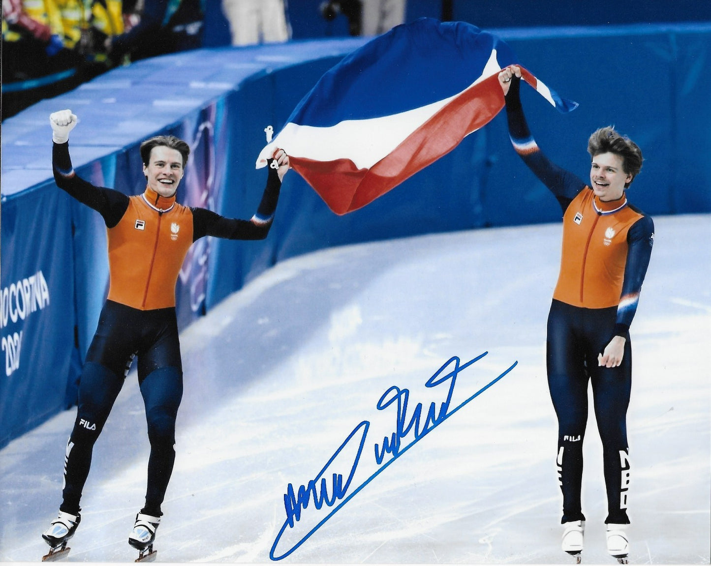 Signed Melle Van't Wout 2026 Milano Olympics Speed Skating 8x10 Photo 3 Original