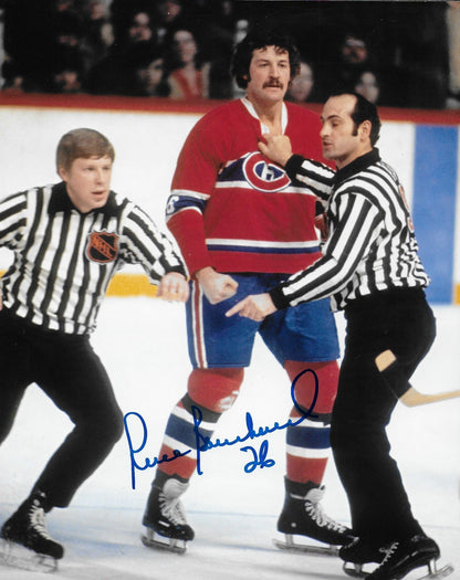 Signed Pierre Bouchard Montreal Canadiens 8x10 Photo #1 PRIVATE SIGNING
