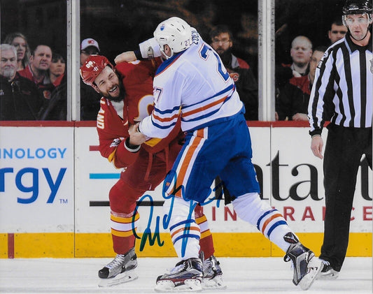 Autographed Edmonton Oilers Milan Lucic 8x10 Photo Original