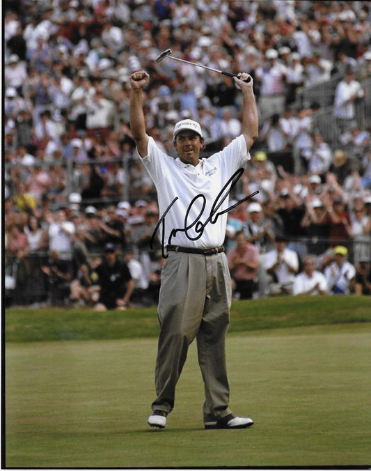 Autographed Tom Lehman PGA British Open Golf 8x10 Photo #2 Original