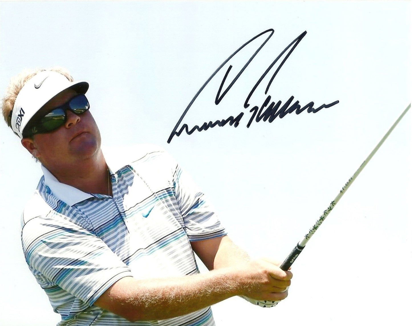 Photo originale 8x10 autographiée par Carl Pettersson PGA Golf