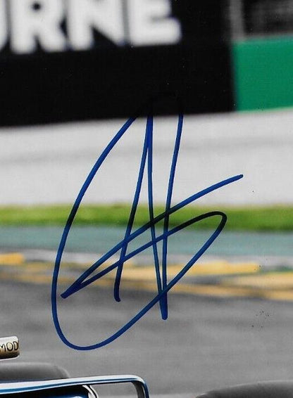 Dédicacé Sauber-Ferrari Formule 1 Antonio Giovinazzi 8x10 Photo Originale