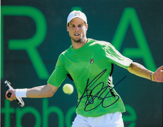 Photo originale autographiée de Andreas Seppi Tennis 8x10