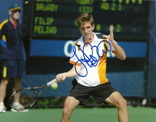 Photo 8x10 autographiée de Filip Peliwo ATP Tennis #3 Original