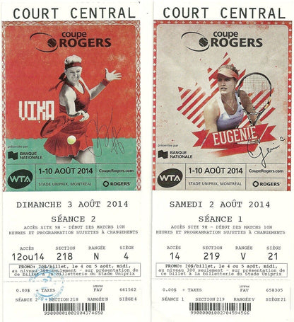 Photo originale autographiée de Roberta Vinci Tennis 8x10 #2