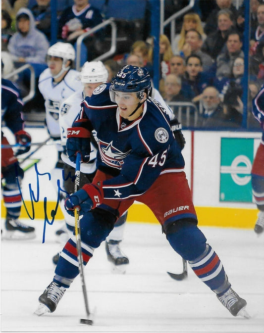 Autographed Columbus Blue Jackets Lukas Sedlak 8x10 Photo