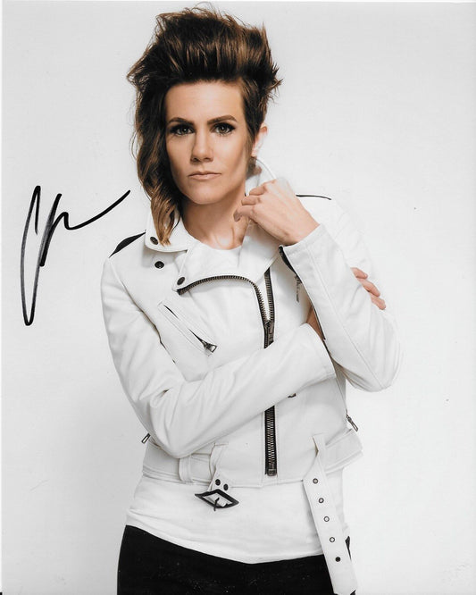Photo autographiée de l'actrice et comédienne Cameron Esposito 8x10 2 originales