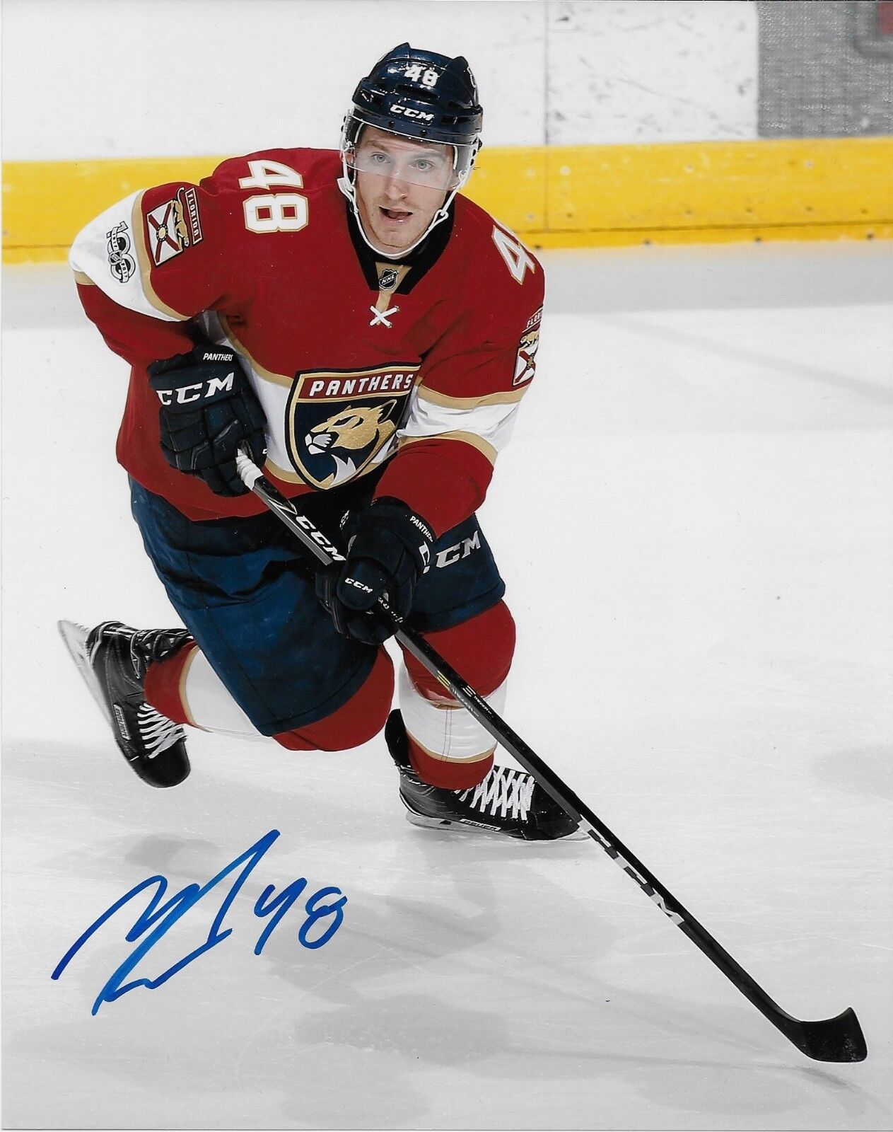 Autographed Michael Sgarbossa Florida Panthers 8x10 Photo Original