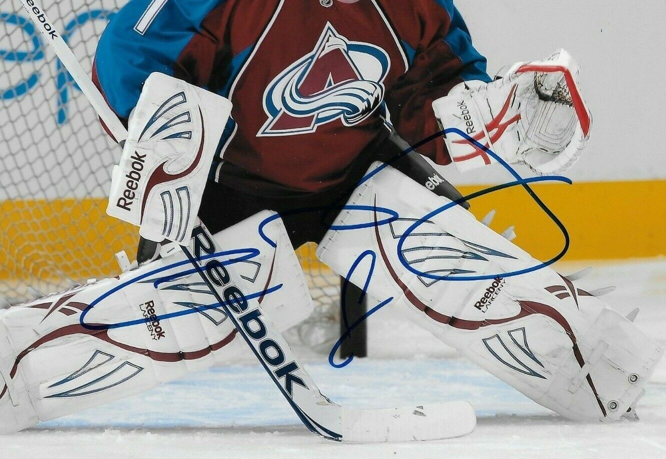 Autographed Colorado Avalanche Semyon Varlamov Goalie 8x10 Photo Original