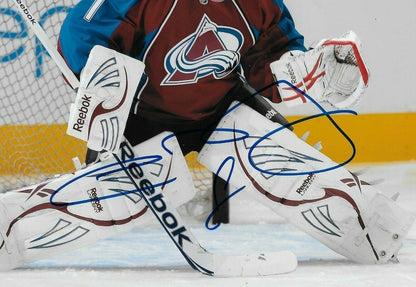 Autographed Colorado Avalanche Semyon Varlamov Goalie 8x10 Photo Original