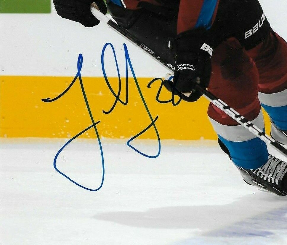 Autographed Colorado Avalanche Joakim Lindstrom 8x10 Photo Original