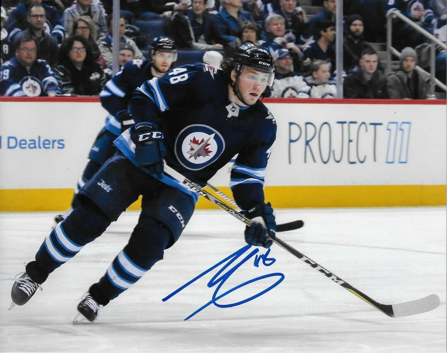 Signed Brendan Lemieux Winnipeg Jets Autographed 8x10 Photo #1 Original