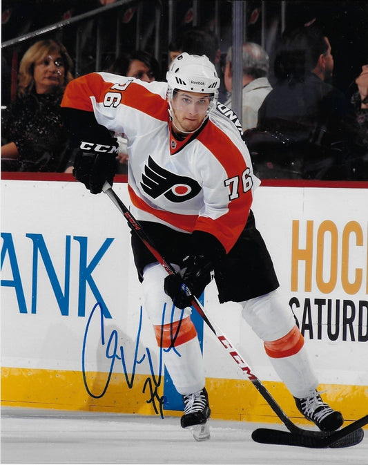 Autographed Philadelphia Flyers Chris VandeVelde 8x10 Photo Original