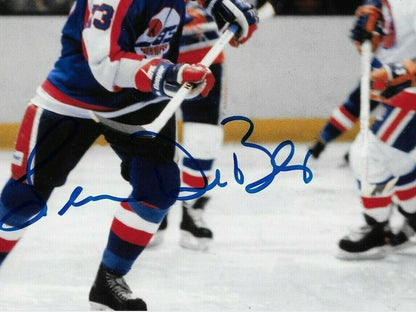 Autographed Winnipeg Jets Lucien DeBlois 8x10 Photo Original