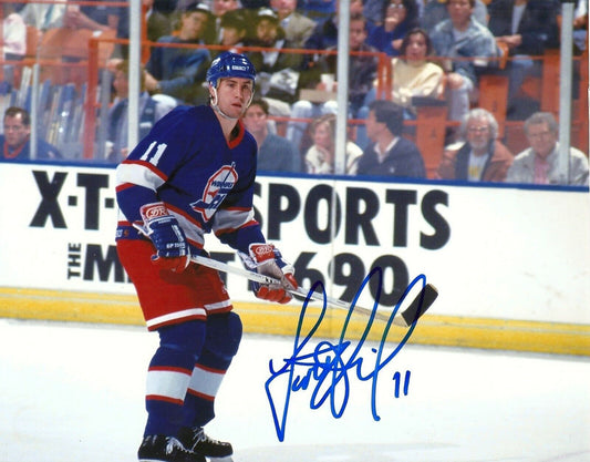Autographed Winnipeg Jets Scott Arniel 8x10 Photo Original