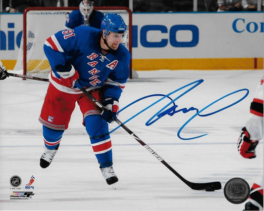 Autographed New York Rangers Markus Naslund 8x10 Photo Original