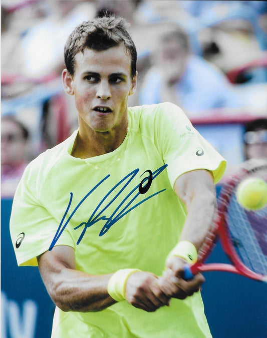 Photo 8x10 autographiée du Canadien Vasek Pospisil de la Coupe Davis ATP Tennis #2