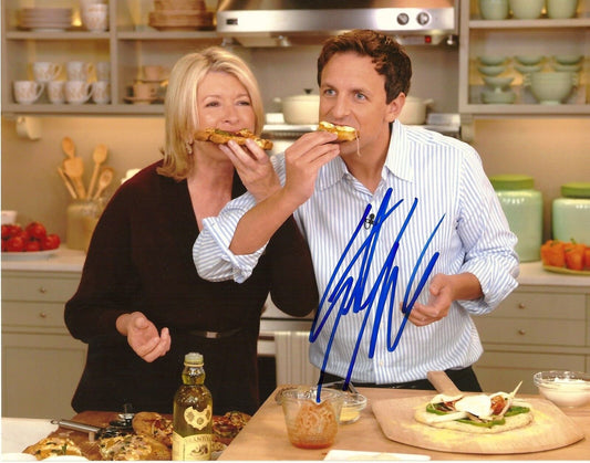 Autographed Seth Meyers SNL Martha Stewart 8x10 Photo