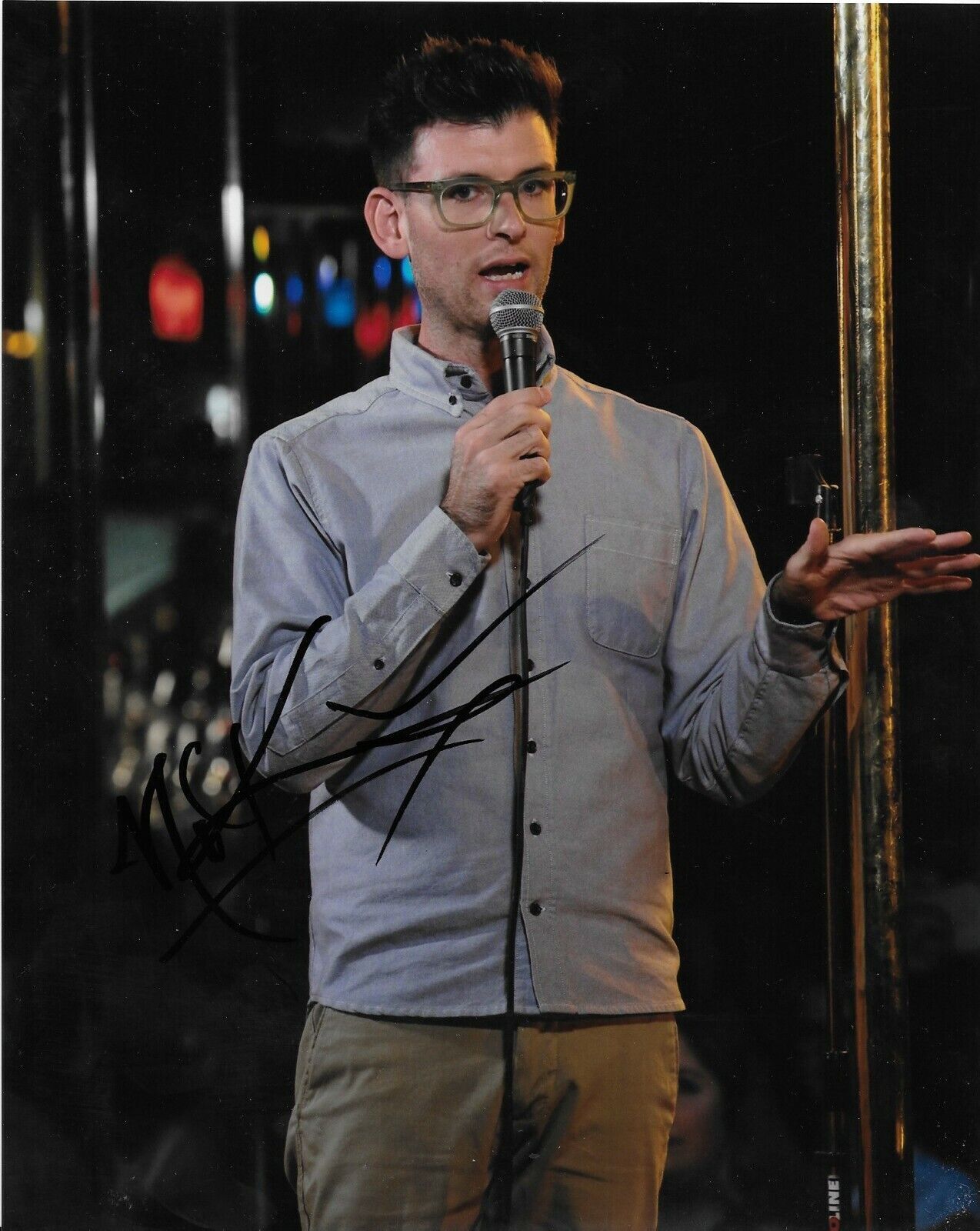 Autographed Moshe Kasher signed 8x10 photo #2