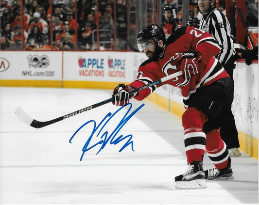 Photo autographiée de Kyle Palmieri des Devils du New Jersey 8x10 Original #2