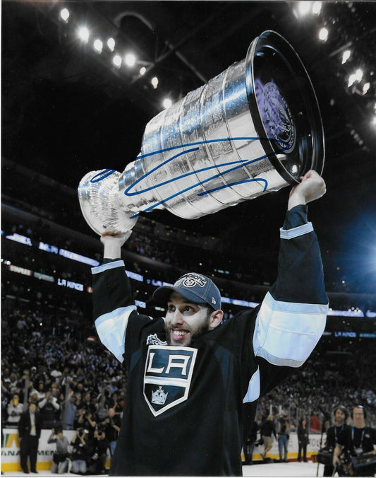 Photo autographiée de la Coupe Stanley 8x10 de Dwight King des Kings de Los Angeles