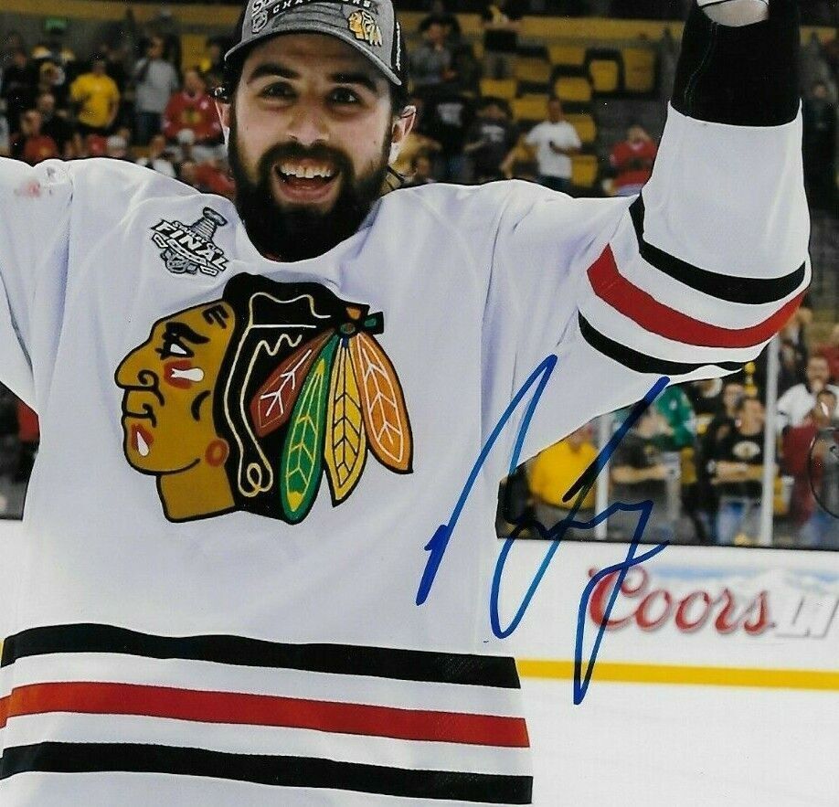 Autographed Chicago Blackhawks Nick Leddy Stanley Cup 8x10 Photo  Original