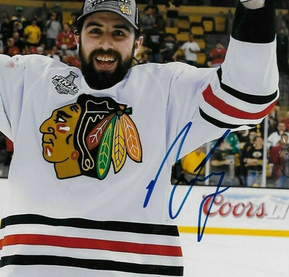 Autographed Chicago Blackhawks Nick Leddy Stanley Cup 8x10 Photo  Original