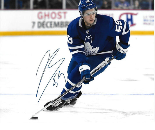 Photo autographiée de Jeremy Bracco des Maple Leafs de Toronto, format 8 x 10, AHL Marlies Original