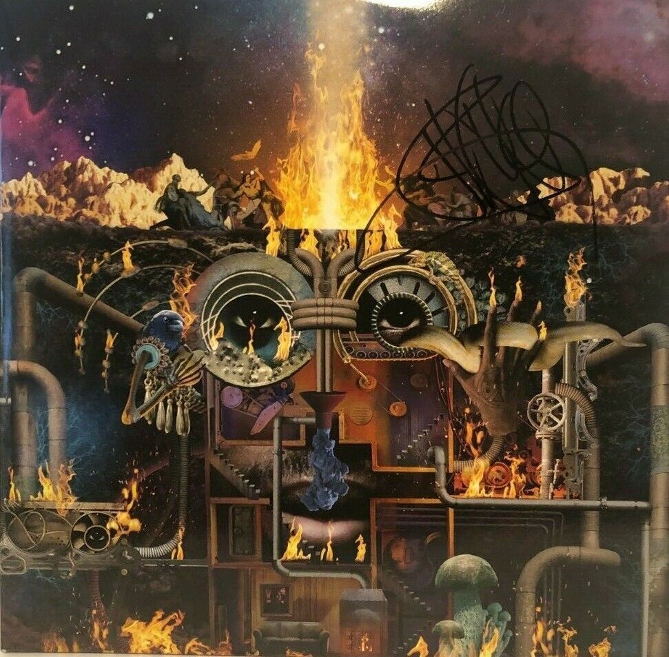 Autographed Flying Lotus signed Flamagra Vinyl 12" LP Steven Ellison