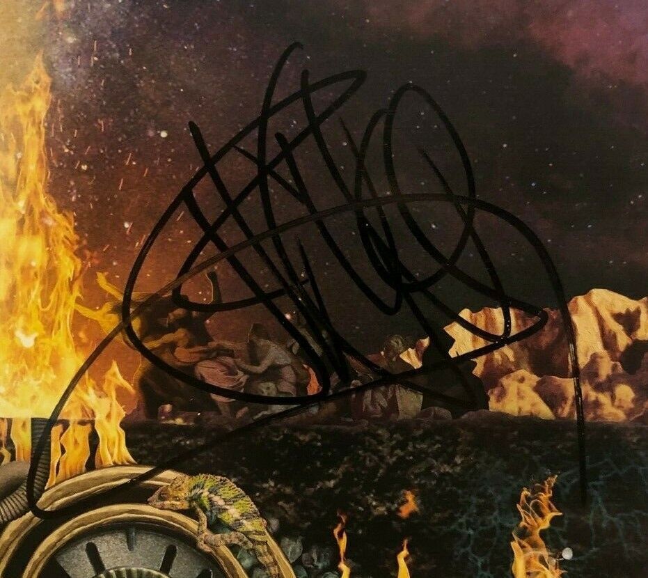 Autographed Flying Lotus signed Flamagra Vinyl 12" LP Steven Ellison