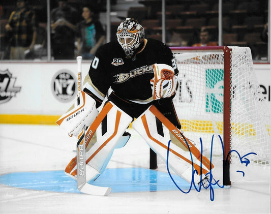Autographed Anaheim Ducks Viktor Fasth 8x10 Photo Original