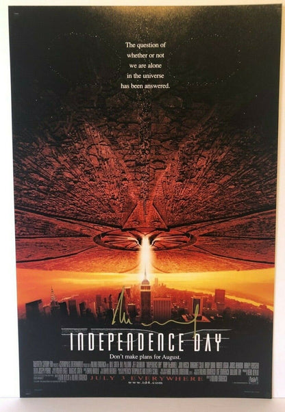 Autographed Roland Emmerich signed 12x18 Photo Independence Day Poster