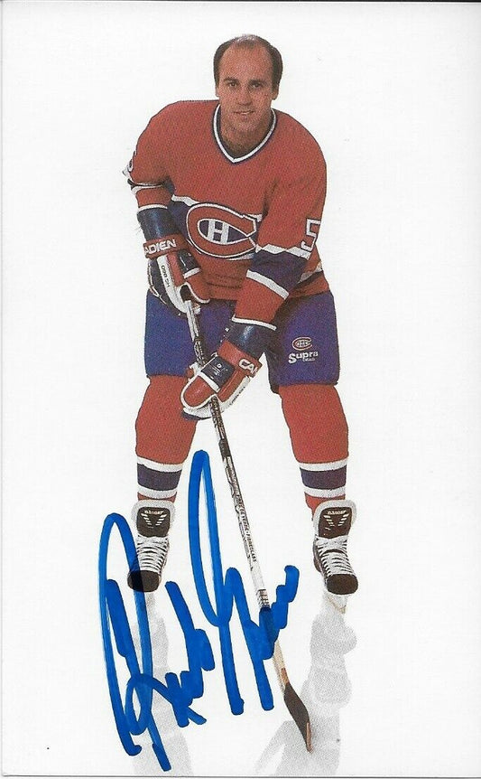 Autographed Rick Green Montreal Canadiens Postcard Original
