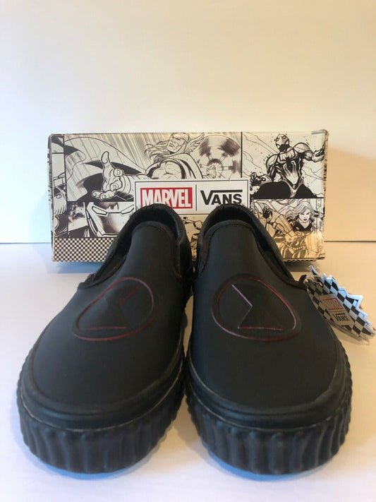 Édition limitée Marvel Black Widow Vans Slip On Neuf dans la boîte Taille 4,5m 6w