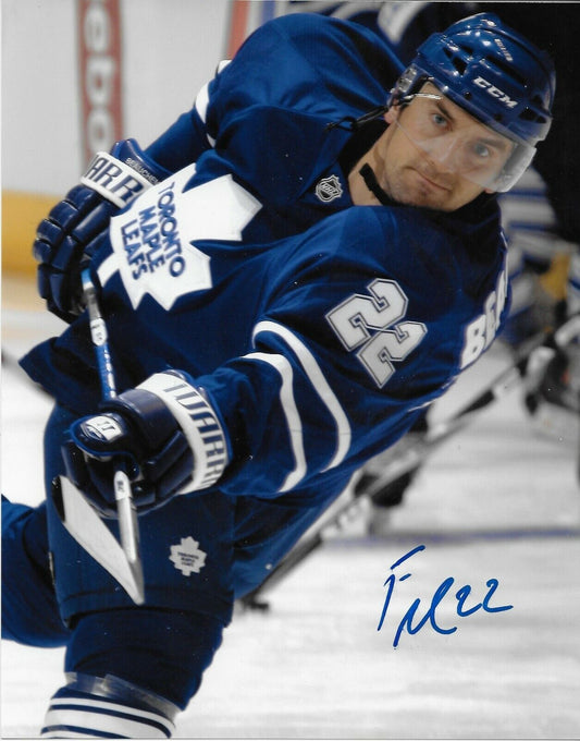 Autographed Toronto Maple Leafs Francois Beauchemin 8x10 Photo Original