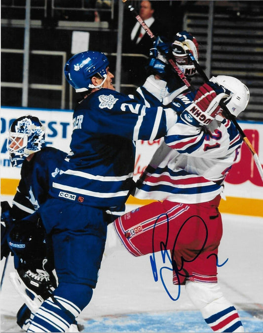 Autographed Toronto Maple Leafs Rob Zettler 8x10 Photo #2 Original