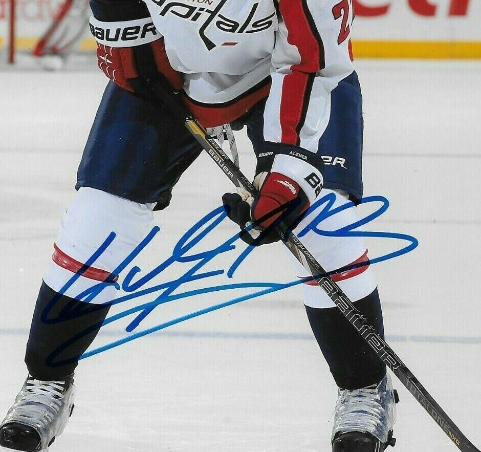 Autographed Washington Capitals Karl Alzner 8x10 Photo Original