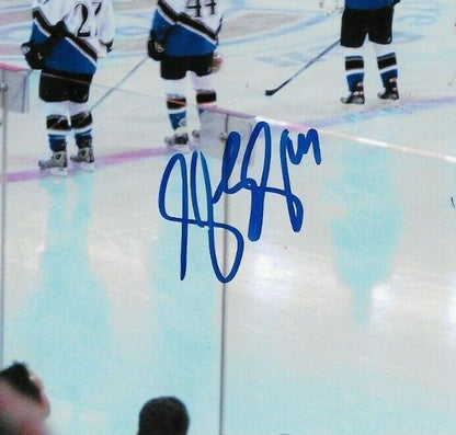 Auto. Washington Capitals Steve Eminger Brandon Witt Matt Bradley 8x10 Photo