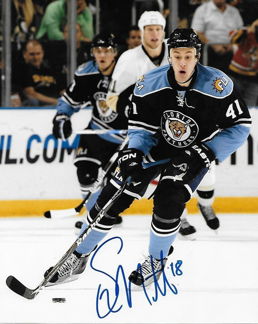 Autographed Florida Panthers Shawn Matthias 8x10 Photo Original