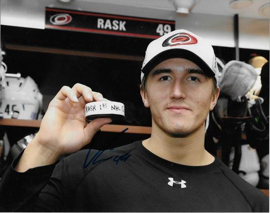 Autographed Carolina Hurricanes Victor Rask 8x10 Photo Original